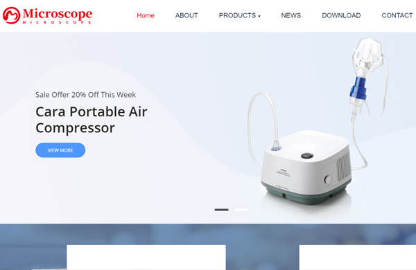 醫(yī)療器械外貿(mào)英文公司網(wǎng)站模板